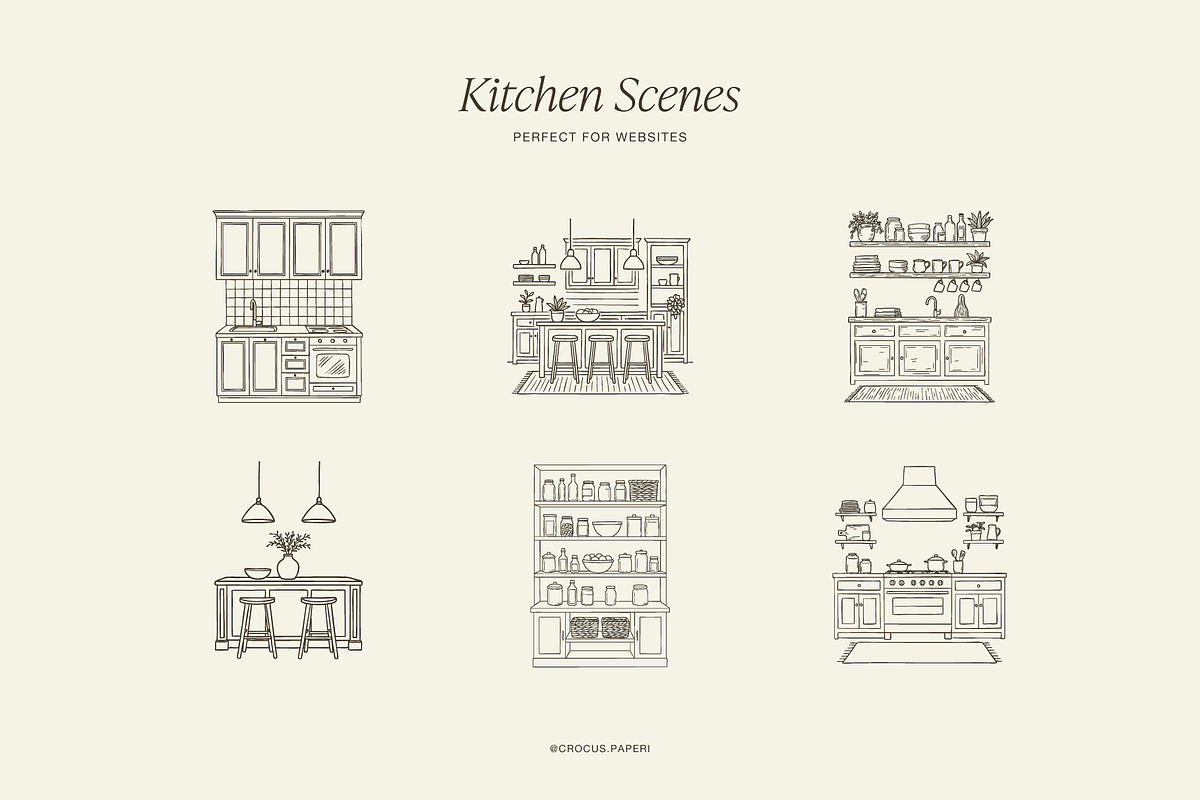 INTERIOR DESIGNER line art clipart, an Object Illustration by Crocus Paperi (Photo 10 of 13)