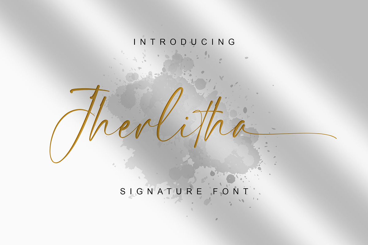 Jherlitha - Signature Font, a Script Font by BumbleGraph Studio (Photo 1 of 15)