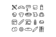 BAKERY - vector line icons, an Outline Icon by marusdesign (Thumbnail 2 of 2)