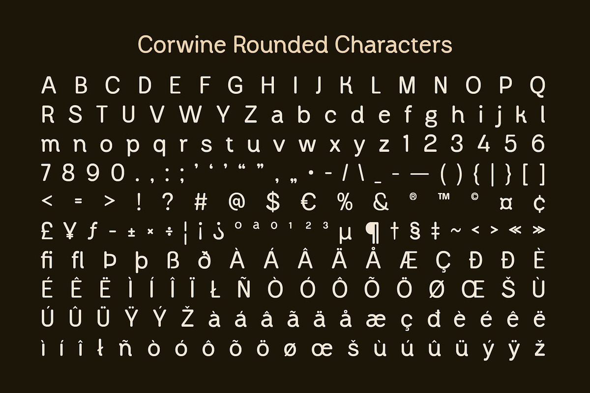 Corwine Rounded, a Sans Serif Font by Craft Supply Co. (Photo 8 of 8)