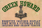 Green Howard Woodblock Font, a Font by Kitch22 Foundry (Thumbnail 3 of 3)