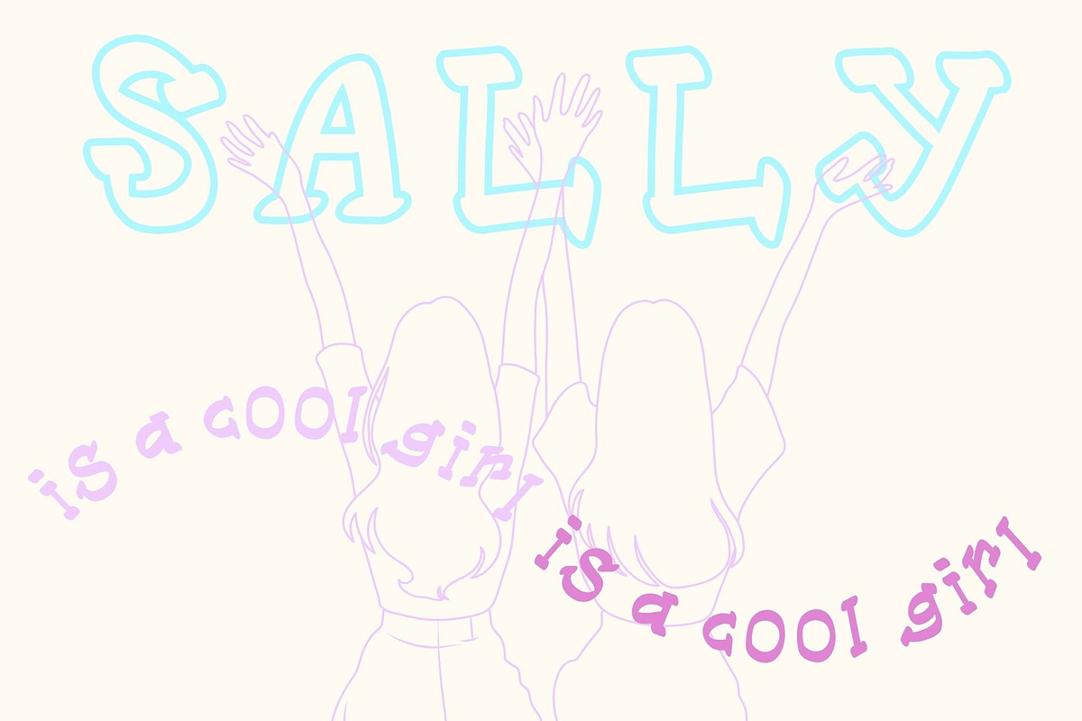 Sally, a handmade serif displayfont, a Serif Font by Eryn Rose Design (Photo 7 of 10)