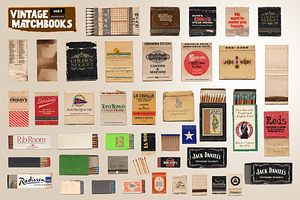 Vintage Matchbook Objects