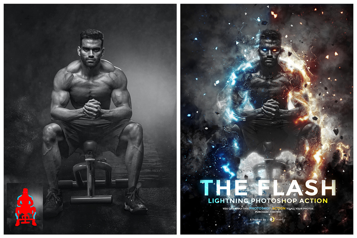 The Flash - Lightning Ps Action, an Action Add-On by A R T M A R T (Photo 7 of 10)