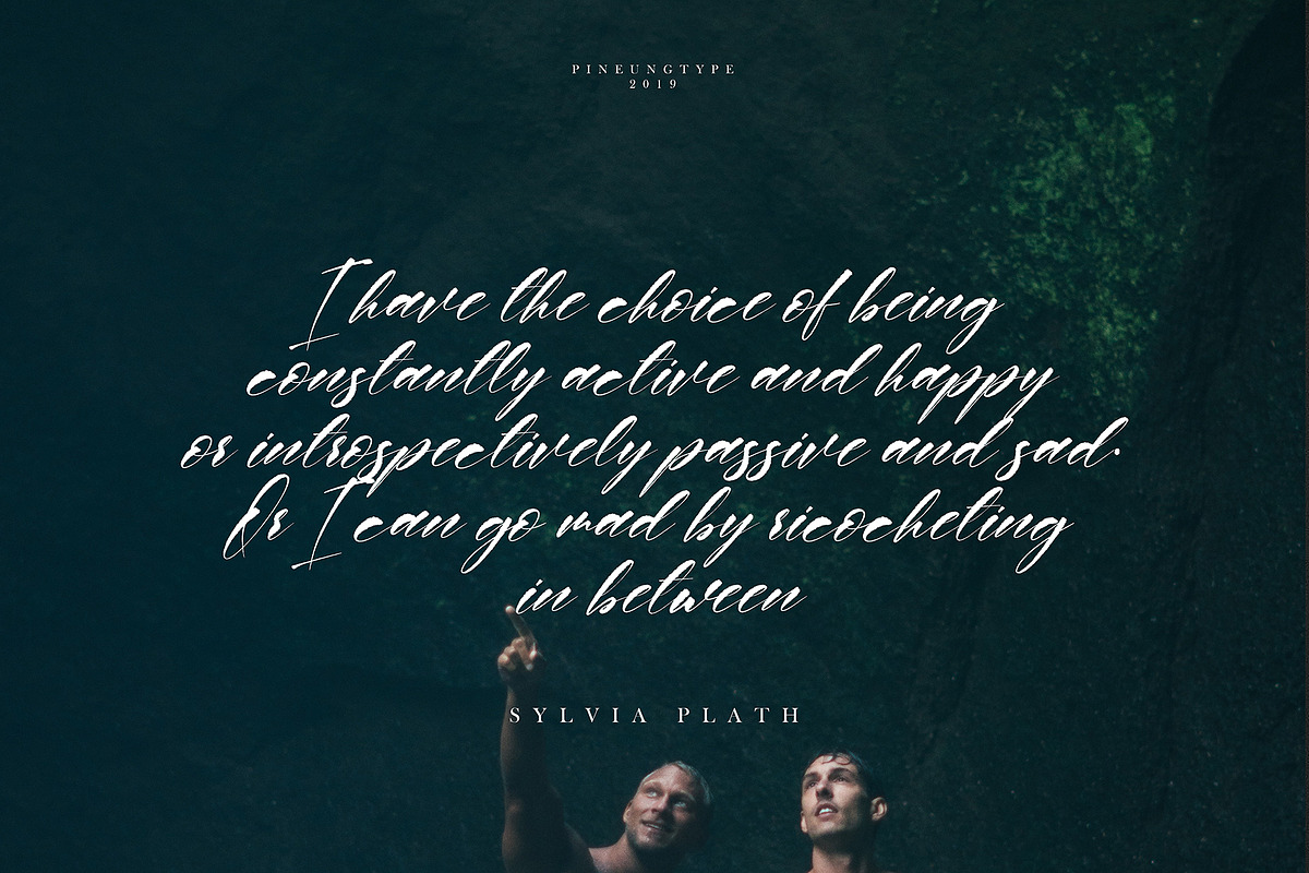 Alenha Casual Handwritten, a Script Font by pineungtype (Photo 4 of 9)
