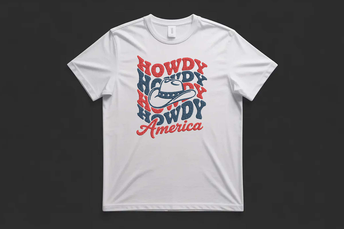 Howdy America Cowboy Embroidery, an Illustration by Purpose Ekbal (Photo 3 of 3)