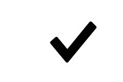 Simple and bold checkmark silhouette, an Illustration by Amazin_art (Thumbnail 23 of 26)