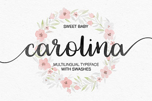 Carolina Script With Swashes