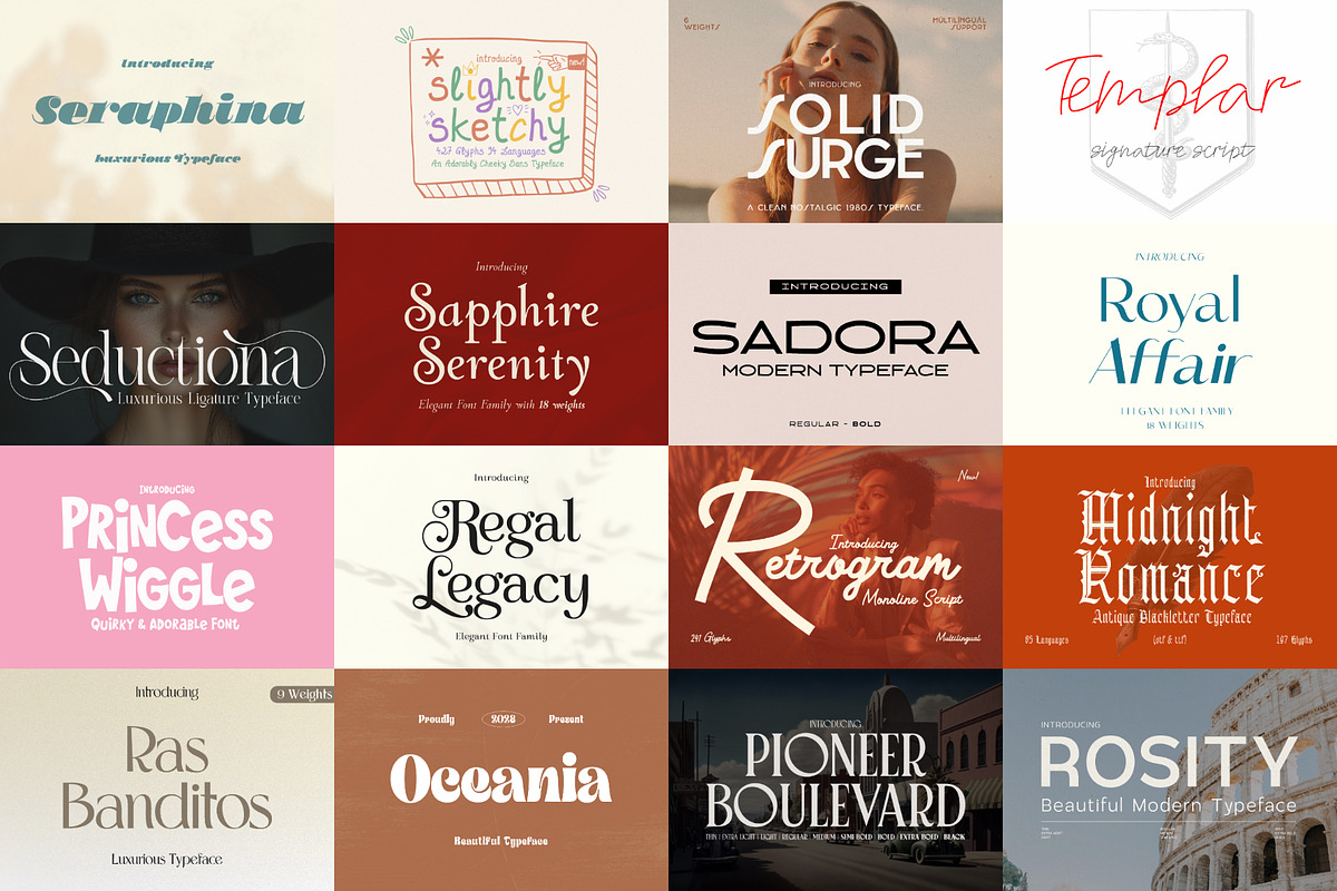 Valentine's Day Font Bundle, a Sans Serif Font by HipFonts (Photo 2 of 12)