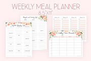 Weekly Meal Planner and Grocery list, a Stationery Template by EasyLifePlanners (Thumbnail 1 of 4)