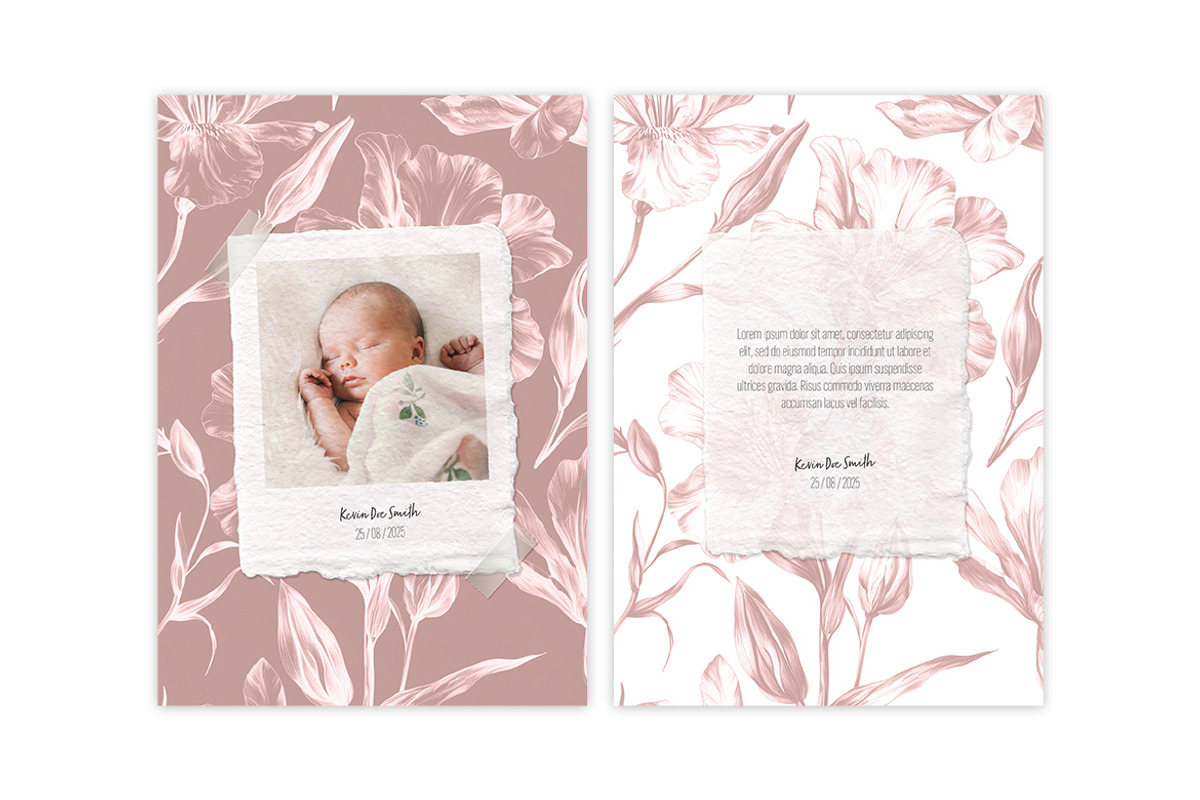 Elegant Floral A5 Multipurpose Card preview 2