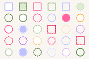 Scallop Wavy Frame Vector Bundle, a Decorative Illustration by Kusumaillustration (Thumbnail 13 of 15)