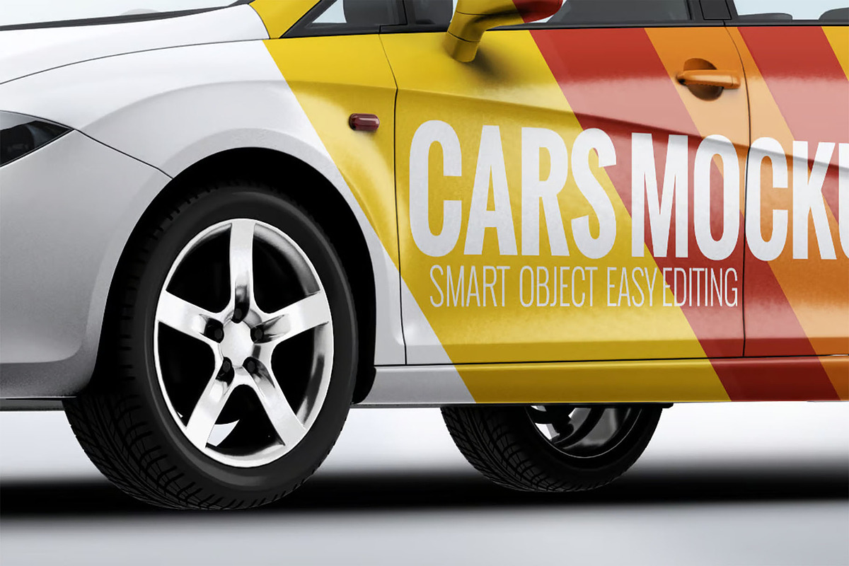 Hatchback Mock-Up, an Advertising Mockup by Se٧enStudio (Photo 3 of 7)