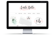 Emily Belle WordPress Theme, a WordPress Template by Wacky Jacqui's Designs (Thumbnail 1 of 4)