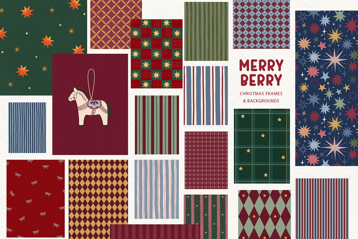 MerryBerry Christmas Frames & Papers, an Object Graphic by alonahaidash (Photo 9 of 15)