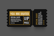 VIP Entry Pass Ticket Stub Design, a Background Graphic by Orange Graphics (Thumbnail 2 of 2)