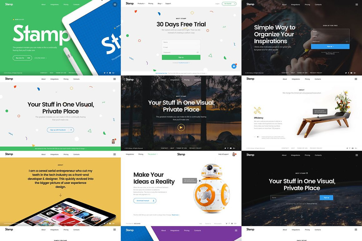 Stamp – UI Cards, an UI Kit Template by Beans UI Goods (Photo 6 of 7)