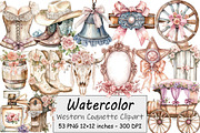 Western Coquette Clipart, an Illustration by Design Market (Thumbnail 1 of 4)