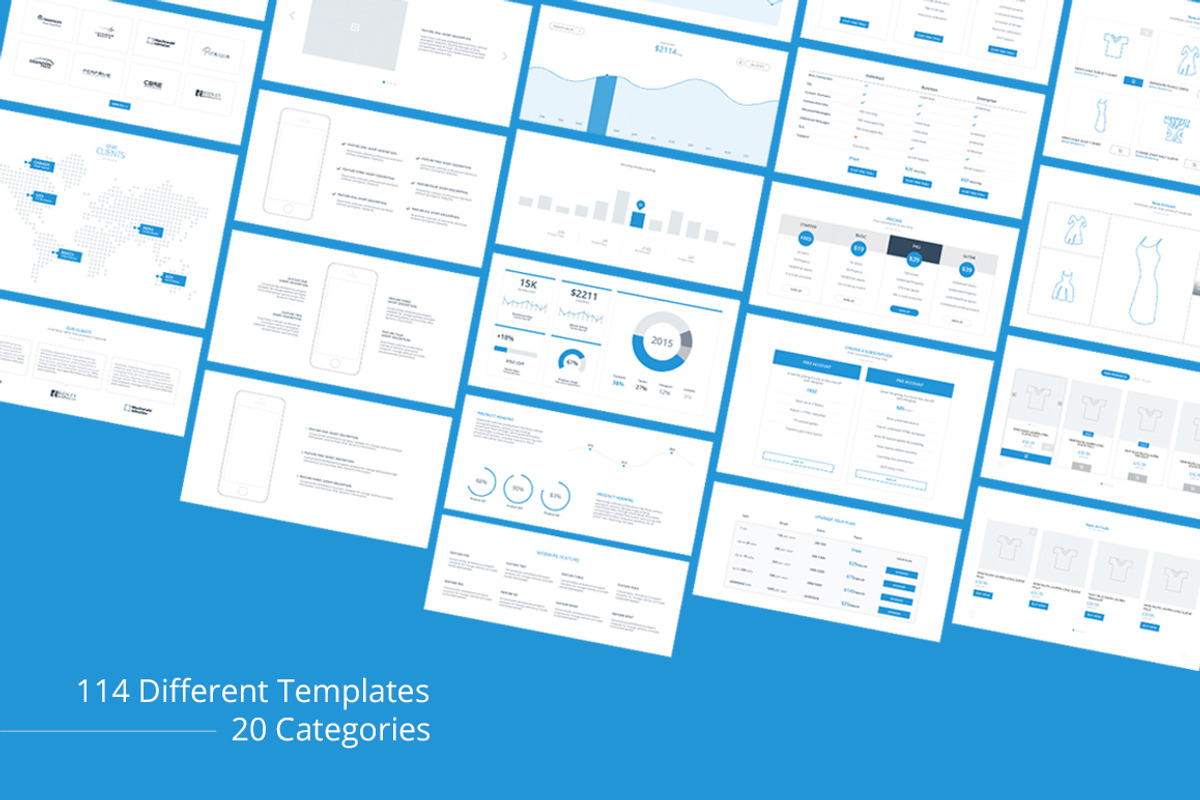 WebWire - Wireframe & UI Starter Kit, a Wireframe Template by UIMint (Photo 4 of 7)