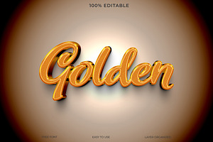 Elegant Golden Text Effect Soft gold, a Layer Style Add-On by Imamul001