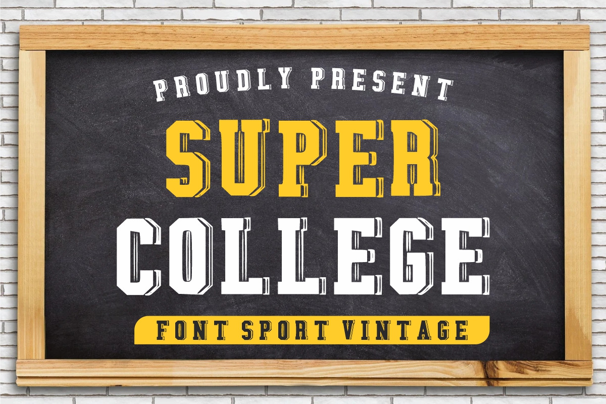 Super College, a Font by Limited.studio