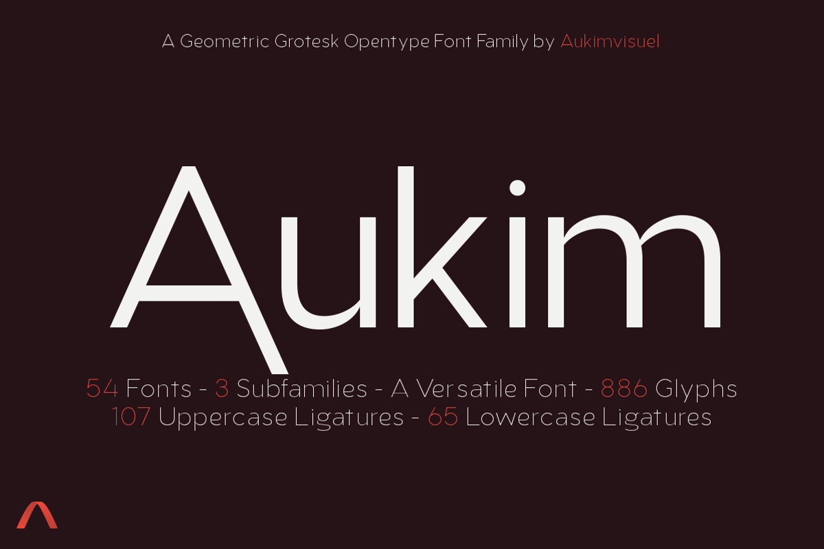 Aukim, a Font by Aukimvisuel (Photo 1 of 14)