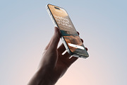 24 iPhone 17 Pro in Hand Mockups, an iPhone Mockup by Asylab (Thumbnail 37 of 107)