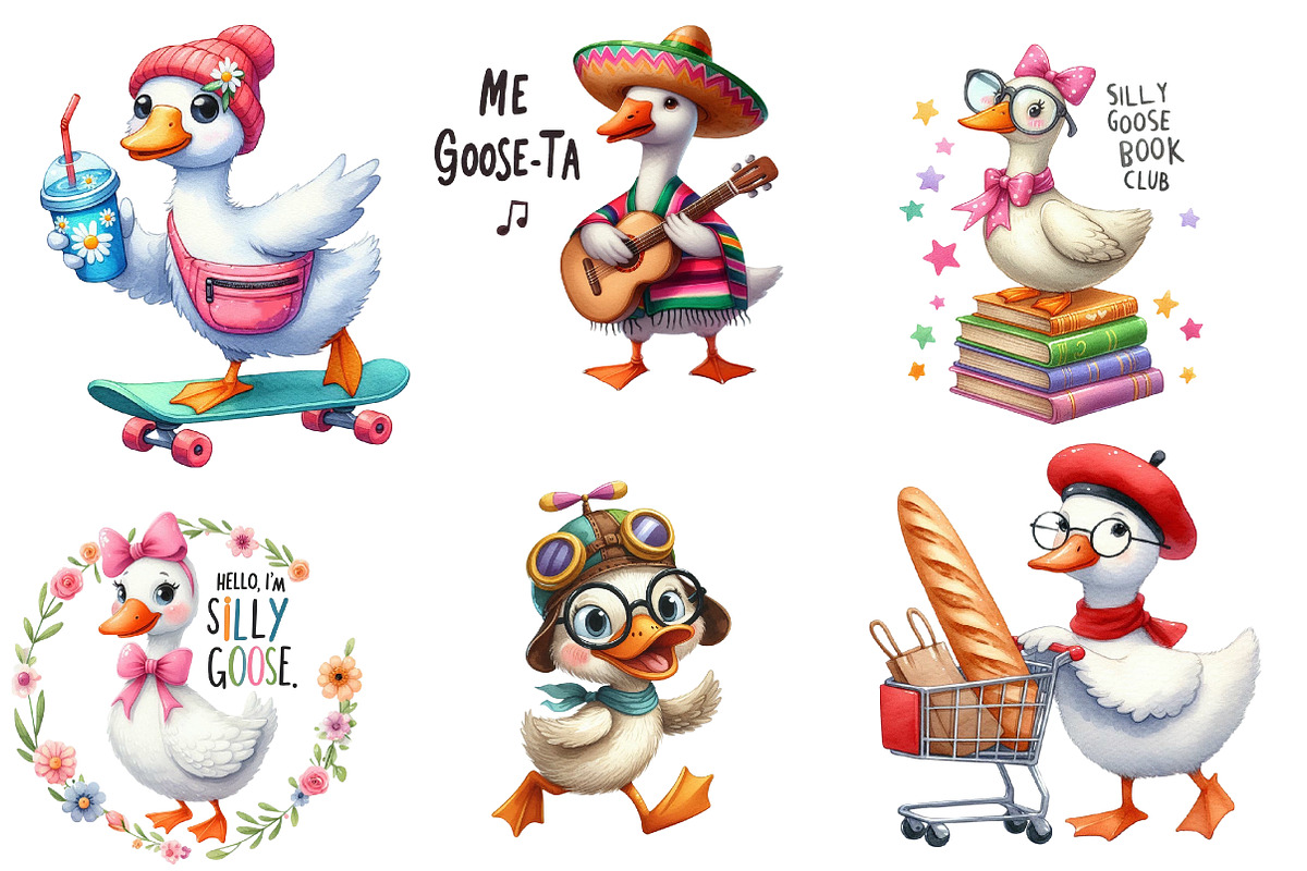 Funny Silly Goose Sublimation Quotes, an Illustration by Designworld (Photo 2 of 5)
