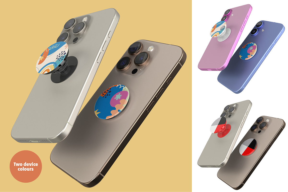 PopSockets Mock-up, an iPhone Mockup by Colatudo Store (Photo 4 of 8)