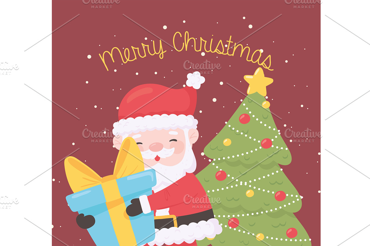 merry christmas santa, an Illustration by studiogstock