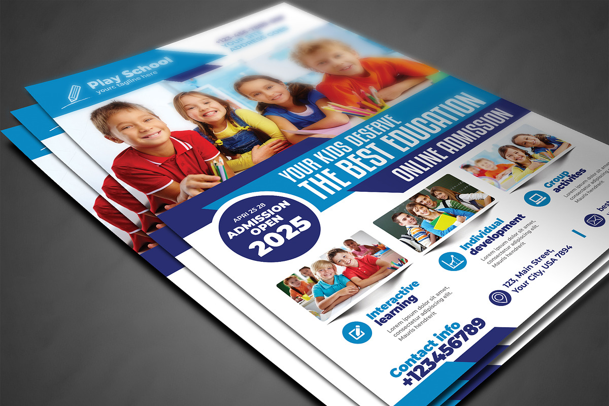 School Flyer, a Flyer Template by AfzaalGraphics (Photo 3 of 4)