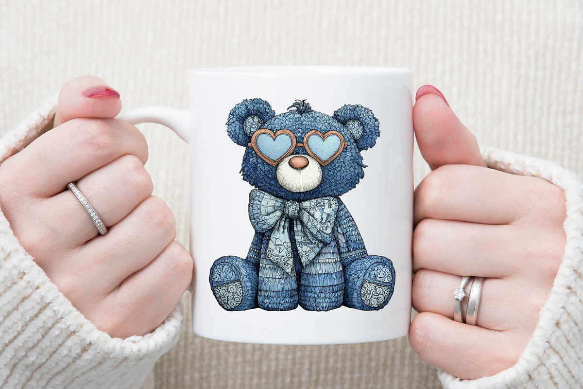 Christmas Winter Blue Snowman Clipar, an Illustration by Sublimation Artist (Photo 5 of 6)