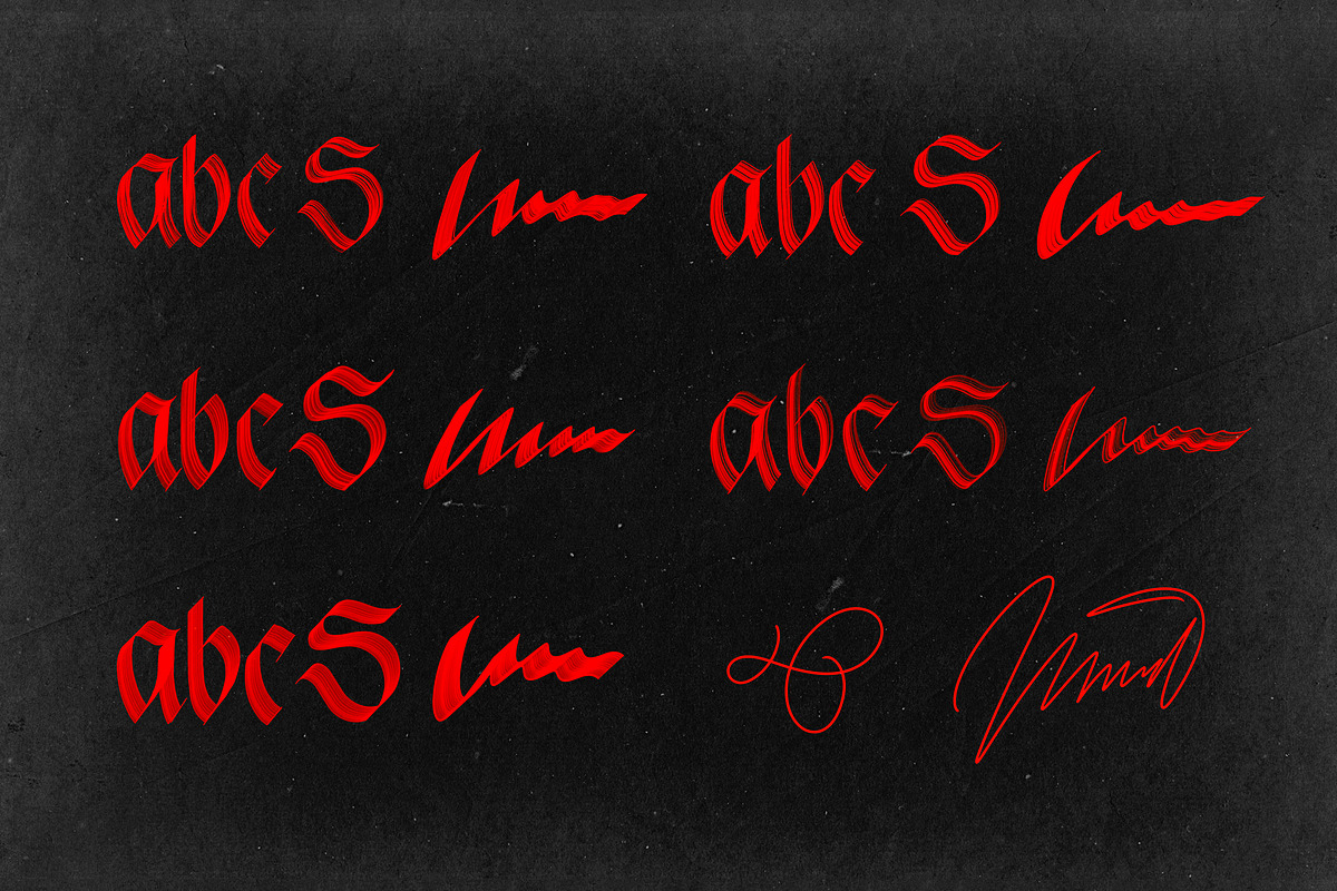 Calligraphy Procreate Brushes, a Brush Add-On by ZenLettering (Photo 8 of 16)