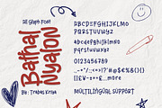 Bathal Nyalon - Handwritten Font, a Handwritten Font by trabaskriya (Thumbnail 9 of 9)