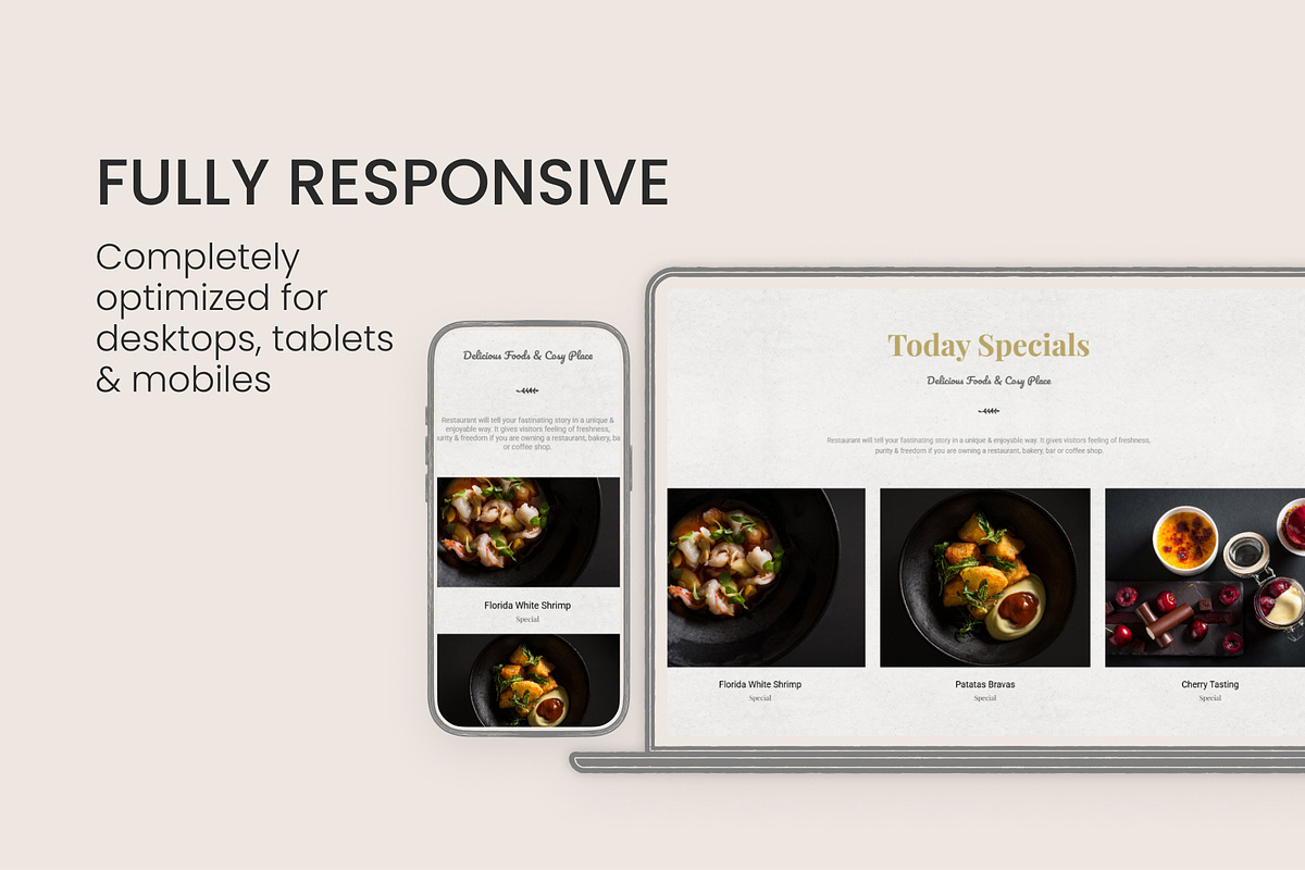 Restaurant & Café WordPress Theme, a WordPress Template by Pixflow (Photo 5 of 11)