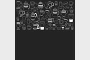 7 vector templates (jpg+eps) Coffee, a Pattern Graphic by Art Loft (Thumbnail 5 of 8)