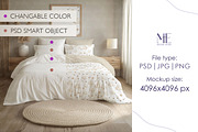 Bedding Duvet & Pillow Cover Mockup, a Household Mockup by Mie Mockup Studio (Thumbnail 1 of 5)