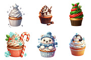 Christmas Cupcake Sublimation PNG, an Illustration by SinaCreation (Thumbnail 5 of 7)