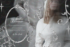 Gothic Chrome & Dotted Ornaments, an Object Graphic by Eva Gentle