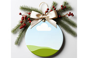 Christmas Ornament Mockups for Canva, a Merchandise Mockup by NoemieDesigns (Thumbnail 5 of 8)