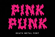 Pink Punk – Death Metal Font, a Blackletter Font by Prioritype Co (Thumbnail 1 of 10)