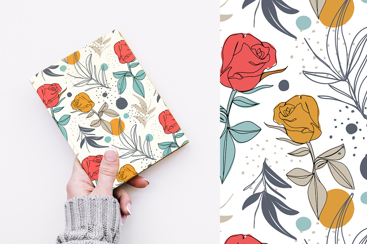 Floral seamless pattern, a Pattern Graphic by hanifa_design (Photo 8 of 11)