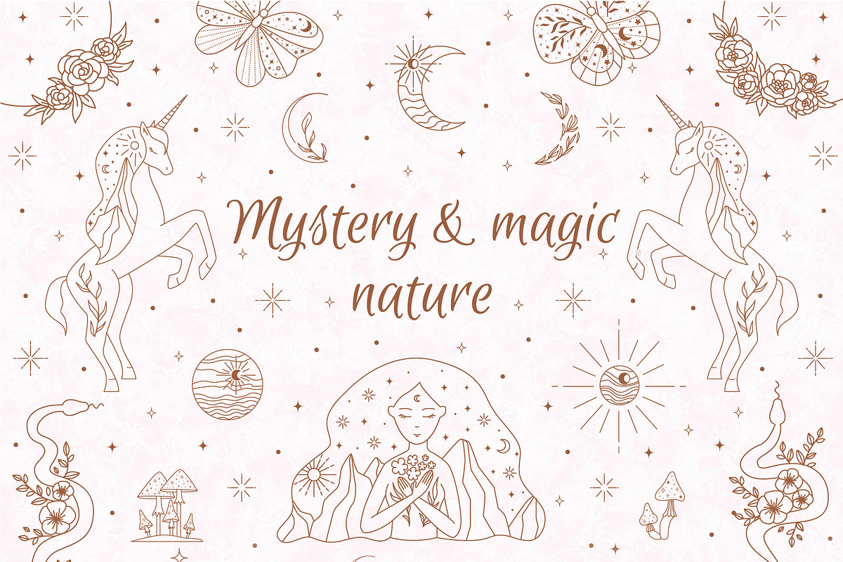 AESTHETIC MAGIC BUNDLE, a Decorative Illustration by roskque (Photo 2 of 69)