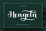 Hengela Script, a Script Font by Has_rizal (Thumbnail 1 of 11)