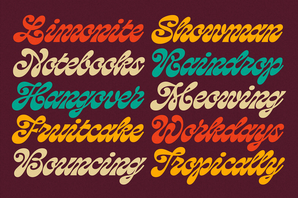 Loopin Script Font, a Script Font by Letteralle Studios (Photo 7 of 12)