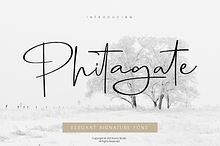 Phitagate Elegant Signature Font