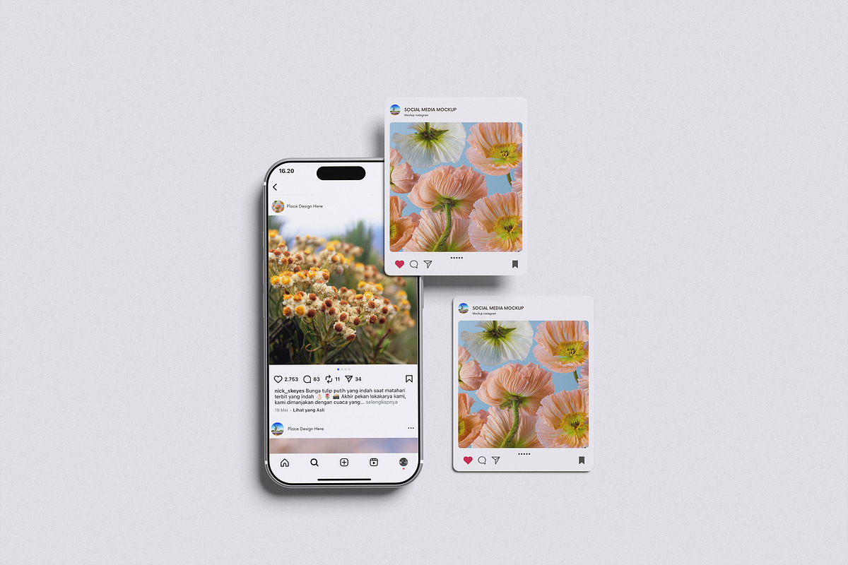 High Quality Social Media Instagram, an Advertising Mockup by Afif_studio (Photo 2 of 5)
