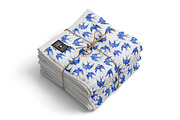 Blue watercolor background and cards, a Pattern Graphic by Markovka (Thumbnail 7 of 8)