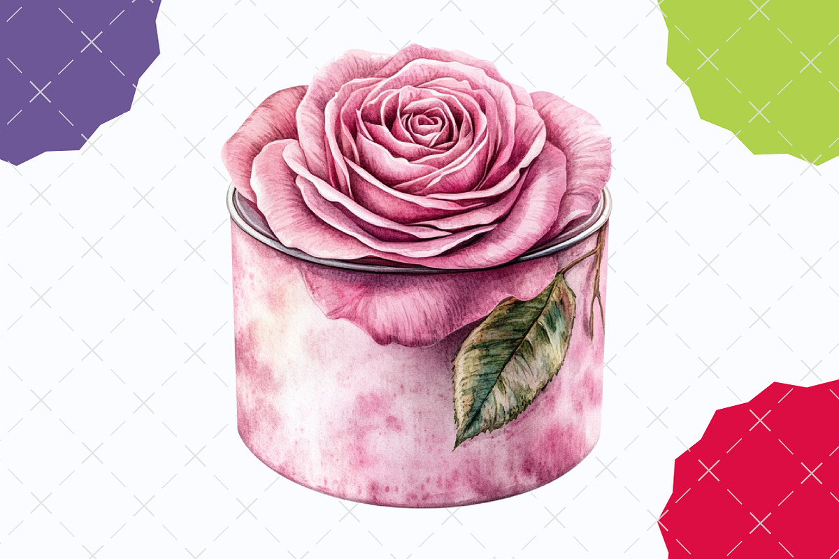 Pink Roses Pamper Time Clipart, an Illustration by designcity5 (Photo 4 of 5)