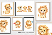 15 Bundle Watercolor The Lion King, an Animal Illustration by Morspective (Thumbnail 4 of 8)